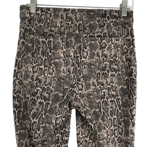 Spanx Jean-ish Ankle Leggings‎ Taupe Snakeskin Cotton Blend Women's Medium - Picture 6 of 10